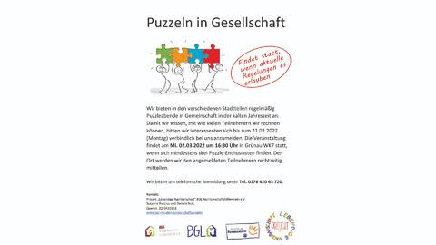 s_puzzeln website wk7 BGL Nachbarschaftshilfeverein - Nachbarschaftsprojekt Stadtteile - Grünau WK 7